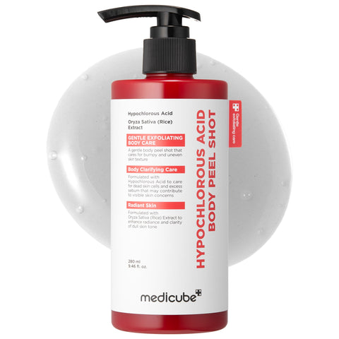 Medicube Hypochlorous Acid Body Peel Shot 280ml – leave-on body acne treatment