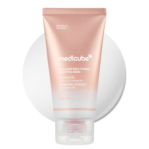 Medicube Collagen Milk Toning Wrapping Mask 75ml – overnight firming sleeping mask