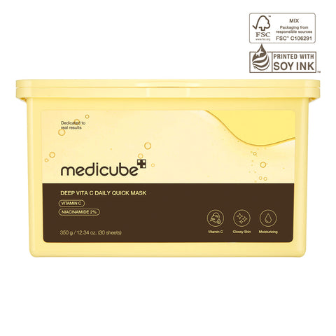 Medicube Deep Vita C Daily Quick Mask 30pcs – daily brightening sheet mask