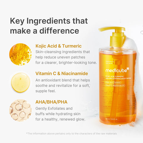 Medicube Kojic Acid Turmeric Vita Brightening Body Wash texture