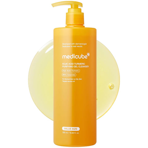 [Medicube] KOJIC ACID TURMERIC GEL TO FOAM CLEANSER 500ml