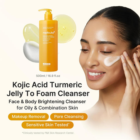 [Medicube] KOJIC ACID TURMERIC GEL TO FOAM CLEANSER 500ml