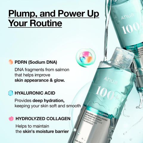 [ANUA] PDRN 100 Hyaluronic Acid Booster Toner 250ml