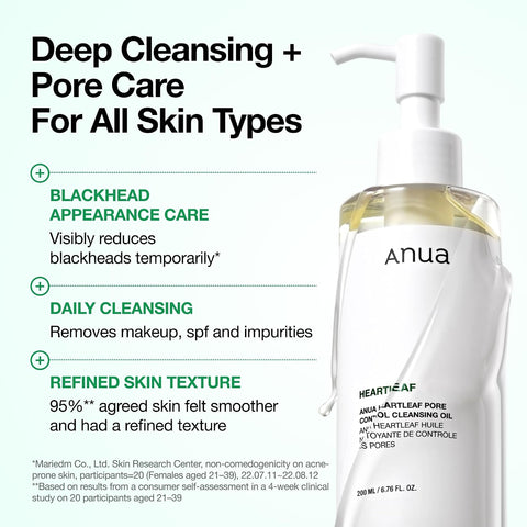 [ANUA] Heartleaf Pore Control Cleansing Oil Mild 200ml