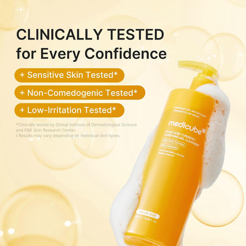 [Medicube] KOJIC ACID TURMERIC GEL TO FOAM CLEANSER 500ml