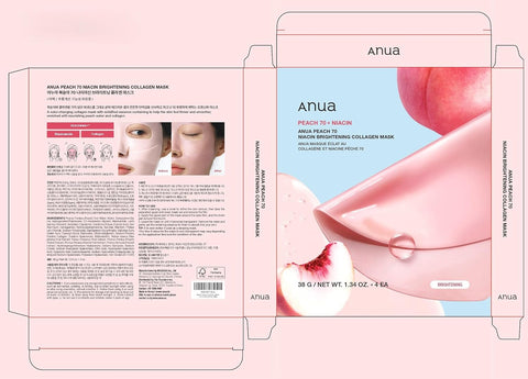 [ANUA] Peach 70 Niacin Brightening Collagen Mask