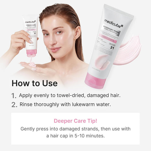 [Medicube] ROSEYMARY PDRN DAMAGE CARE HAIR MASK 200ML