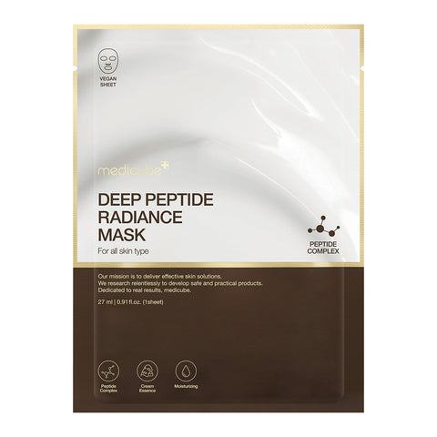 Medicube Deep Peptide Radiance Mask 27ml – radiance-boosting peptide sheet mask