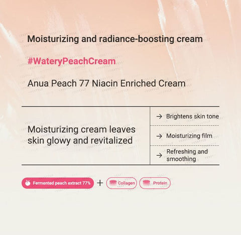 ANUA PEACH 77 NIACIN ENRICHED CREAM 50ml